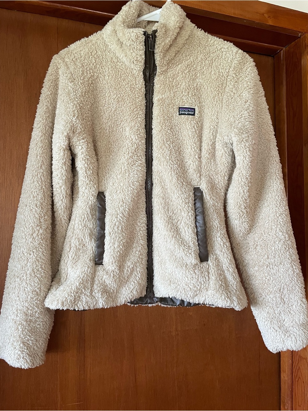 Patagonia Cream Teddy Fleece Zip Jacket